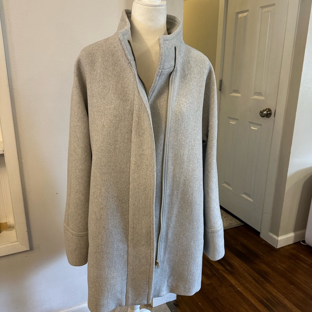 J Crew Stadium wool blend coat